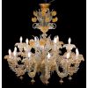 Lampadario Rezzonico 12+12 luci oro